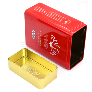 英德紅茶鐵盒，方形茶葉鐵盒包裝